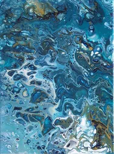 Peinture intitulée "Vue du ciel" par Sophie Charbonnier, Œuvre d'art originale, Acrylique