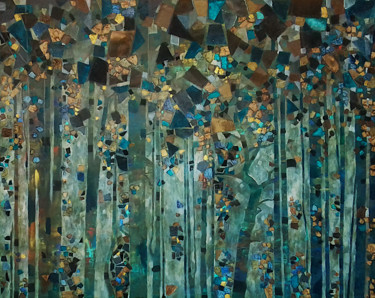 Peinture intitulée "Les bois précieux" par Sophie Cantou, Œuvre d'art originale, Acrylique