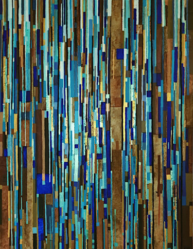 绘画 标题为“Transparences” 由Sophie Cantou, 原创艺术品, 丙烯 安装在木质担架架上
