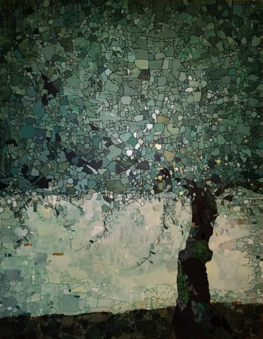 Картина под названием "Olivier" - Sophie Cantou, Подлинное произведение искусства, Акрил Установлен на Деревянная рама для н…