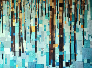 제목이 "Temps de neige"인 미술작품 Sophie Cantou로, 원작, 아크릴 나무 들것 프레임에 장착됨