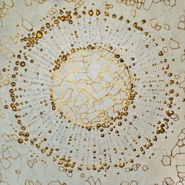Картина под названием "Soleils" - Sophie Cantou, Подлинное произведение искусства, Акрил Установлен на Деревянная рама для н…