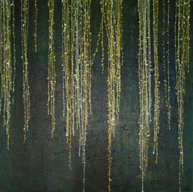 Картина под названием "Source 1" - Sophie Cantou, Подлинное произведение искусства, Акрил Установлен на Деревянная рама для…