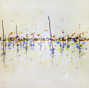 Peinture intitulée "Bassin d'Arcachon 5" par Sophie Cantou, Œuvre d'art originale, Acrylique