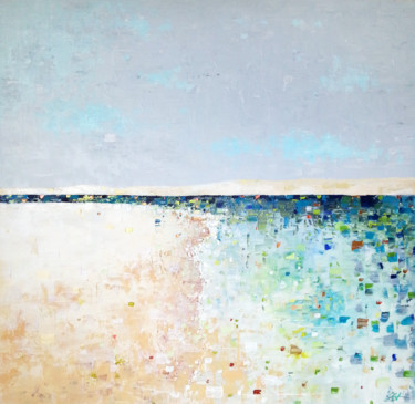 Painting titled "Dune du Pilat" by Sophie Cantou, Original Artwork, Acrylic