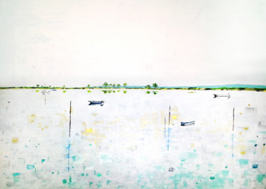 Peinture intitulée "Pointe du Mimbeau" par Sophie Cantou, Œuvre d'art originale, Acrylique