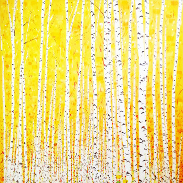 Peinture intitulée "Forêt" par Sophie Cantou, Œuvre d'art originale, Acrylique