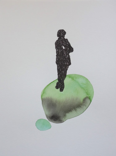 Rysunek zatytułowany „Sans titre / Géogra…” autorstwa Sophie Chazal, Oryginalna praca, Marker