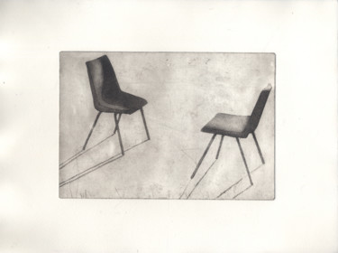 Картина под названием "Two Chairs" - Sophie Cordery, Подлинное произведение искусства