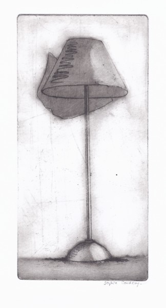 Ζωγραφική με τίτλο "Standing Lamp" από Sophie Cordery, Αυθεντικά έργα τέχνης