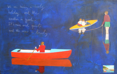 Peinture intitulée "Postcard from Dorset" par Sophie Cordery, Œuvre d'art originale