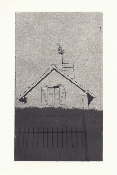 Printmaking titled "Les Vacances (Day)" by Sophie Cordery, Original Artwork