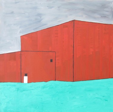 Peinture intitulée "Rouille (Hangars)" par Sophie Cordery, Œuvre d'art originale