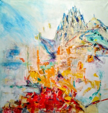 Peinture intitulée "Les dentelles de Mo…" par Sophie Delavague, Œuvre d'art originale, Acrylique Monté sur Châssis en bois