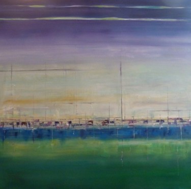 echafaudage2 Peinture intitulée "echafaudage2" par Sophie Delavague, Œuvre d'art originale, Huile