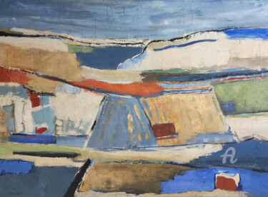 Malerei mit dem Titel "promenade abstraite" von Sophie Dumont, Original-Kunstwerk, Öl