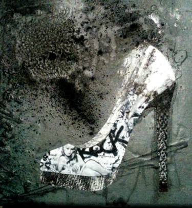 Painting titled "SHOES" by Sophie Goureau, Original Artwork, Acrylic