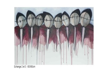 Peinture intitulée "ECHANGE 2" par Sophie Hoang Trong, Œuvre d'art originale