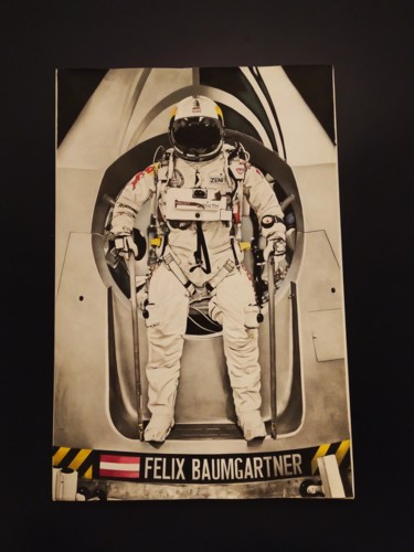Félix Baumgartner Drawing titled "Félix Baumgartner" by Sophie La Loggia, Original Art, Pencil