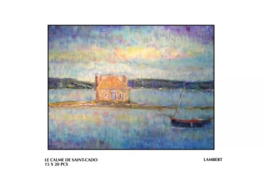 LE CALME DE SAINT-CADO Peinture intitulée "LE CALME DE SAINT-C…" par Sophie Lambert, Œuvre d'art originale, Huile