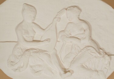 Sculpture intitulée "Musiciennes" par Sophie Maillard (Sophie Mai), Œuvre d'art originale, Terre cuite