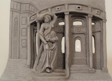 Rzeźba zatytułowany „Temple marchand” autorstwa Sophie Maillard (Sophie Mai), Oryginalna praca, Terakota