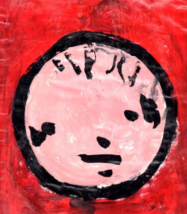 Dessin authentique d'enfant s166 Arts numériques intitulée "Dessin authentique…" par Sophie Mai, Œuvre d'art originale, Photo montage