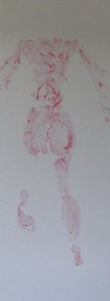 Pintura titulada "Trace de corps aux…" por Sophie Maillard (Sophie Mai), Obra de arte original, Pigmentos