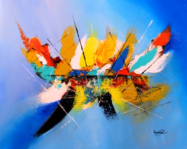 Painting titled "237-bateaux16.jpg" by Sophine, Original Artwork, Acrylic