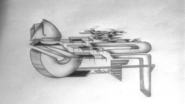 「SOR-T INSPI SEM°」というタイトルの描画 Sor-Tによって, オリジナルのアートワーク, 鉛筆