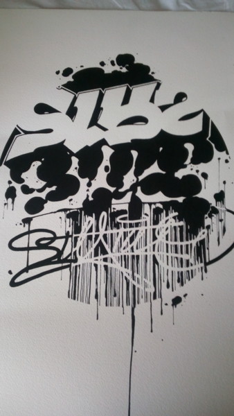 Malarstwo zatytułowany „Sly2” autorstwa Soy, Oryginalna praca, Farba w spray'u