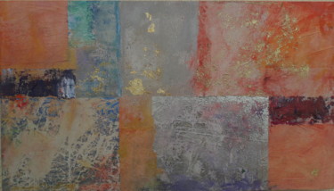 Картина под названием "SQUARES" - Soraya Quintana Quiñones, Подлинное произведение искусства, чеканка Установлен на Деревянн…