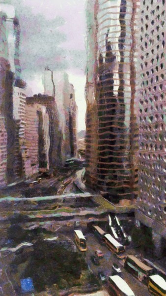 Digital Arts titled ""Hong Kong"" by So_orex, Original Artwork, Digital Painting