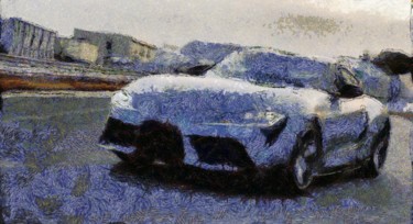 Digital Arts titled ""Toyota Supra"" by So_orex, Original Artwork, Digital Painting