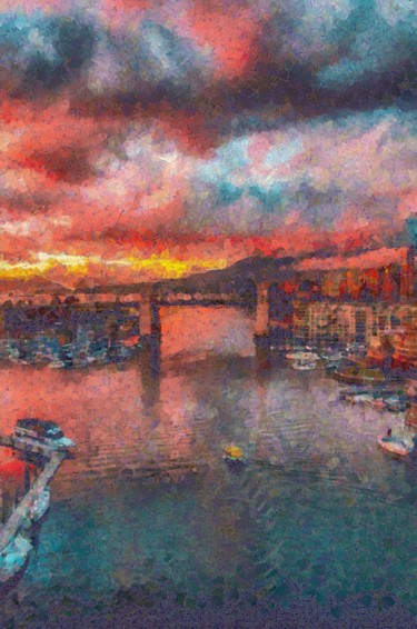 Digital Arts titled ""Sunset"" by So_orex, Original Artwork, Digital Painting