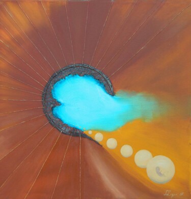 Картина под названием "Embryo" - Sorin Niculae Lazar, Подлинное произведение искусства, Масло Установлен на Деревянная рама…