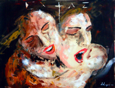 Peinture intitulée "extaz 1" par Sorin Niculae Lazar, Œuvre d'art originale, Huile