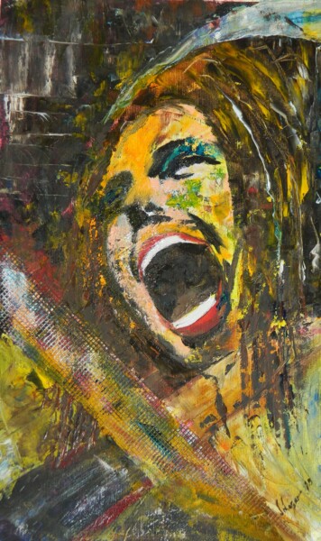 Malerei mit dem Titel "Cry Baby" von Sorin Niculae Lazar, Original-Kunstwerk, Öl