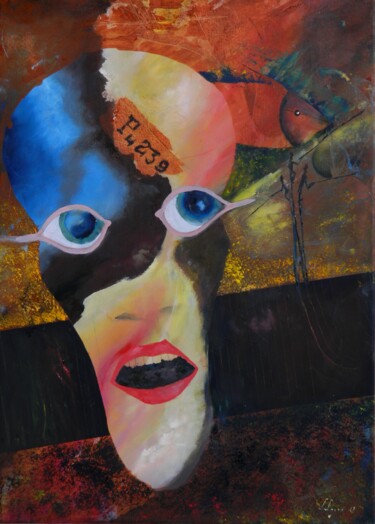 Картина под названием "Plutonium 239" - Sorin Niculae Lazar, Подлинное произведение искусства, Масло Установлен на Деревянна…