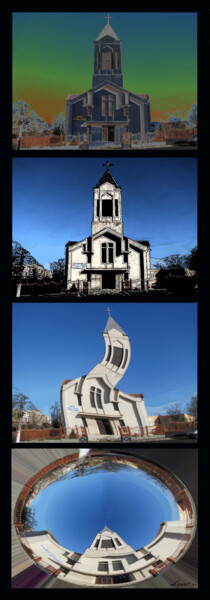 Fotografía titulada "4 in-one-roman-cath…" por Sorin Niculae Lazar, Obra de arte original, Fotografía digital