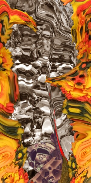 Arte digital titulada "Fracture in color" por Sorin Niculae Lazar, Obra de arte original, Trabajo Digital 2D