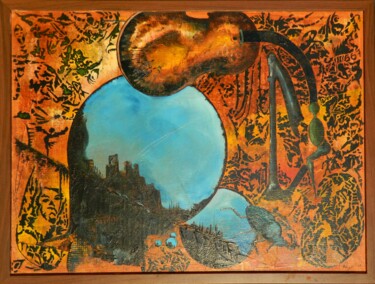 Painting titled "11/667 Apocalypse" by Sorin Niculae Lazar, Original Artwork, Oil Mounted on Other rigid panel