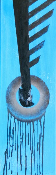 Painting titled "O-range 10" by Sorin Niculae Lazar, Original Artwork, Oil Mounted on Wood Stretcher frame