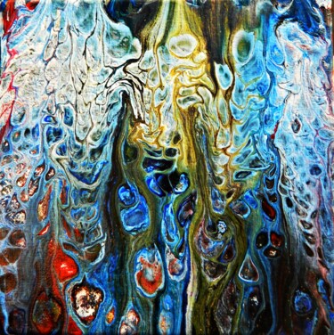 Картина под названием "P 4" - Sorin Niculae Lazar, Подлинное произведение искусства, Акрил Установлен на Деревянная рама для…