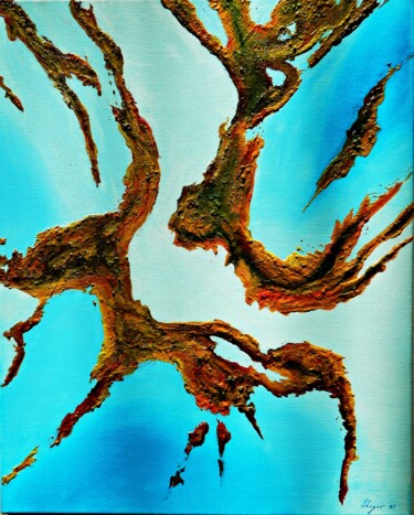 Pintura titulada "Splash 4" por Sorin Niculae Lazar, Obra de arte original, Oleo Montado en Bastidor de camilla de madera