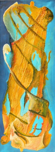 Painting titled "SPLASH 6 (like a wo…" by Sorin Niculae Lazar, Original Artwork, Oil Mounted on Wood Stretcher frame