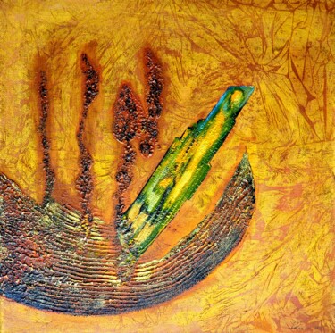 Malerei mit dem Titel "Naufrage au Baïkal" von Sorin Niculae Lazar, Original-Kunstwerk, Öl Auf Keilrahmen aus Holz montiert