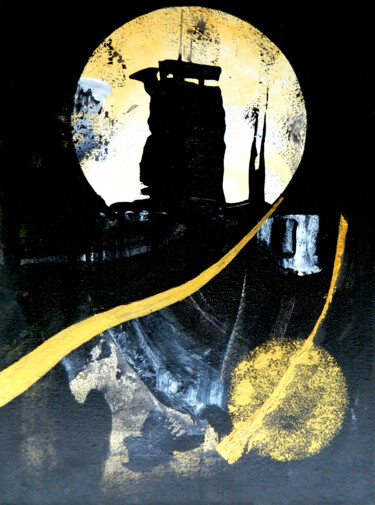 Ζωγραφική με τίτλο "Day after" από Sorin Niculae Lazar, Αυθεντικά έργα τέχνης, Ακρυλικό Τοποθετήθηκε στο Ξύλινο φορείο σκελε…