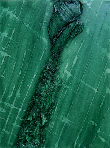 Картина под названием "SIMPLY green" - Sorin Niculae Lazar, Подлинное произведение искусства, Масло Установлен на Деревянная…