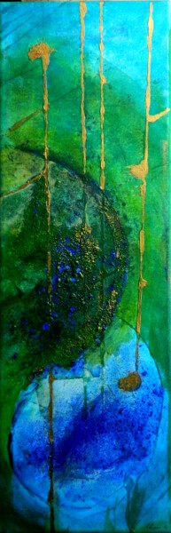 Ζωγραφική με τίτλο "Two worlds" από Sorin Niculae Lazar, Αυθεντικά έργα τέχνης, Ακρυλικό Τοποθετήθηκε στο Ξύλινο φορείο σκελ…